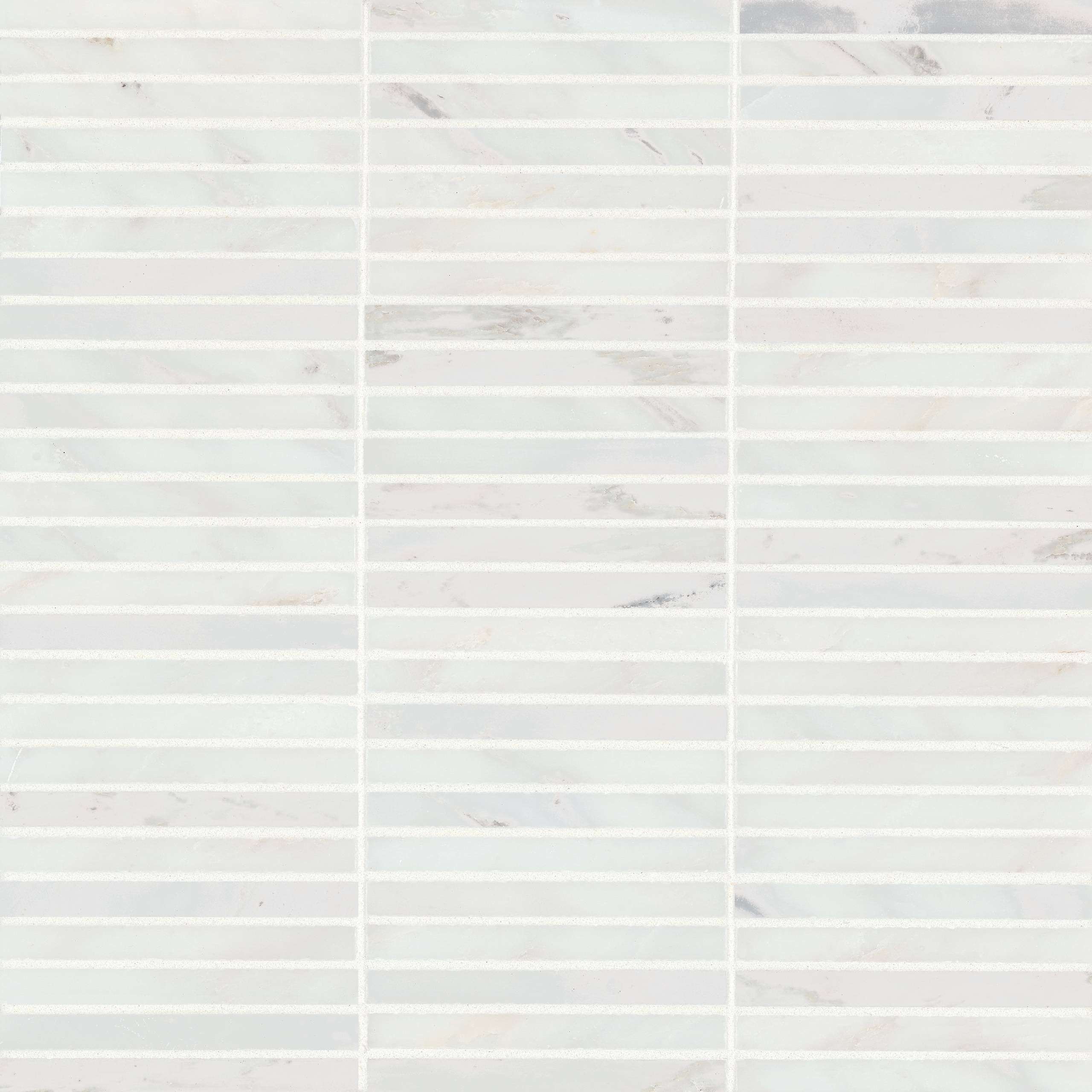 Monet Marble Mosaic 3 Tile in Oriental White