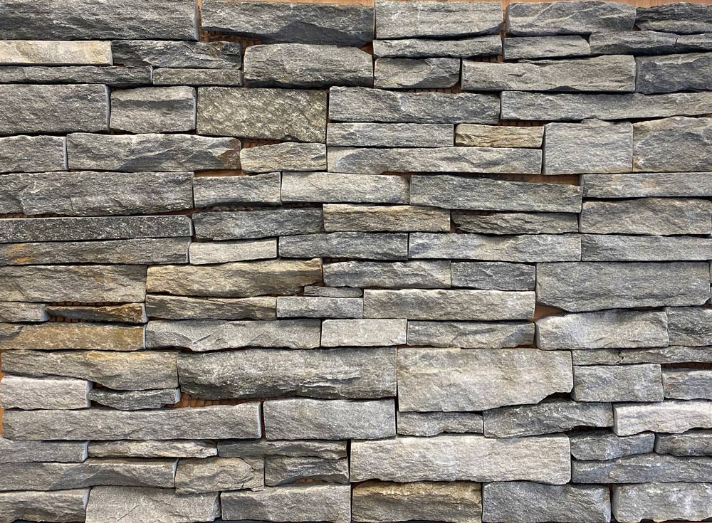 Navy Grey Rockface Panel