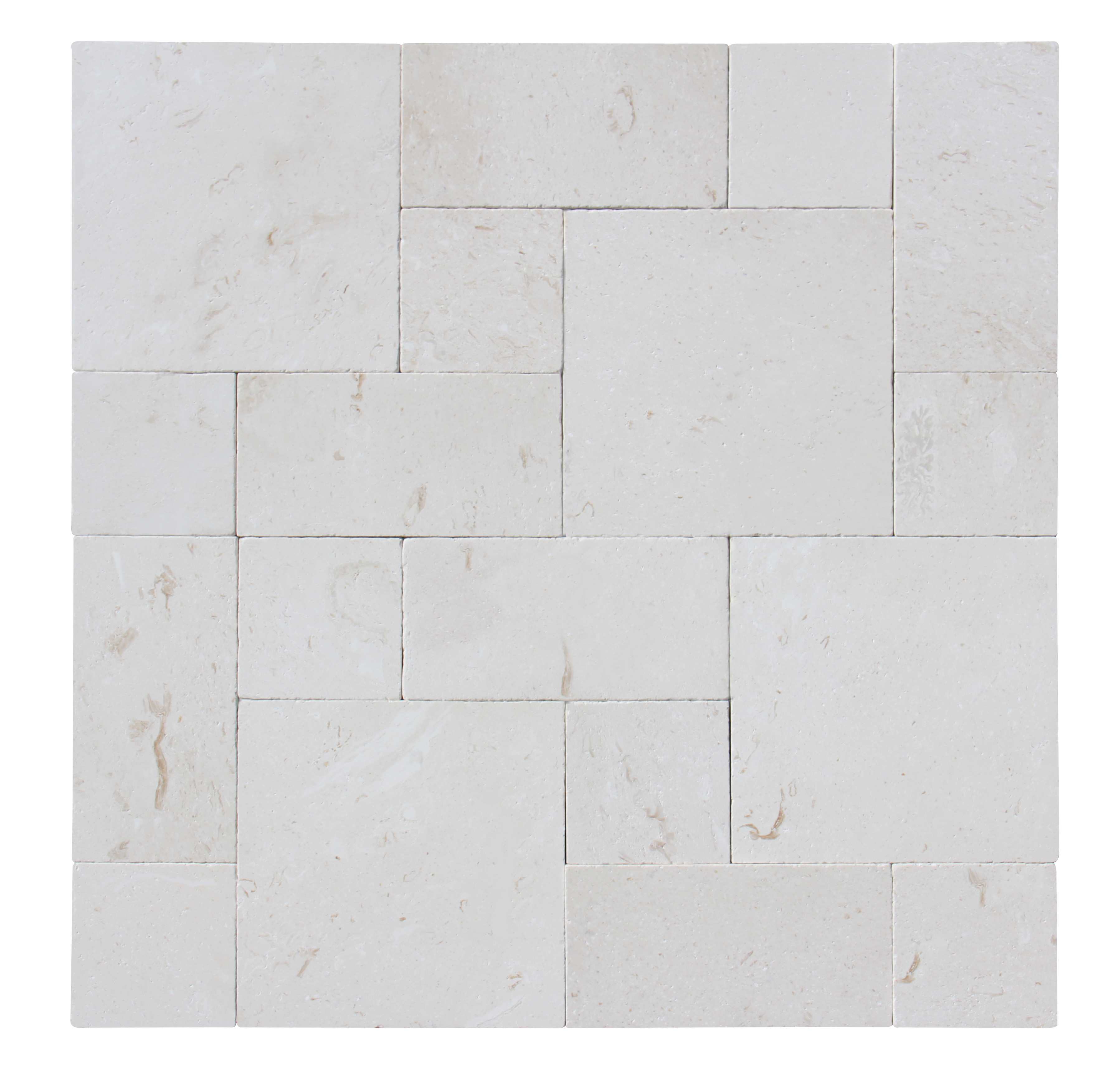 Desert Sand Roman Pattern Tumbled Paver