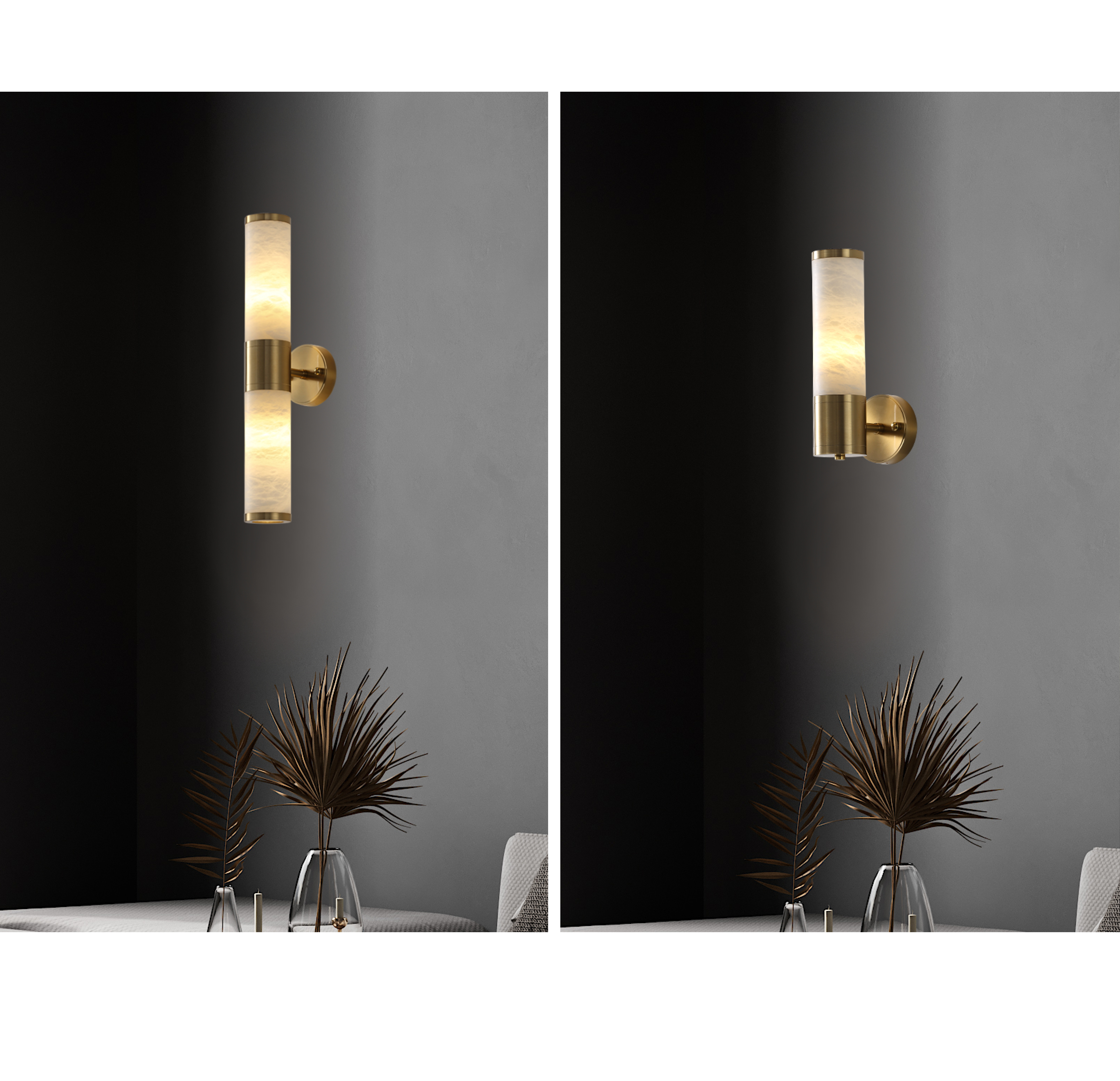 Arkas- Marble Led Wall Lamp 30cm & 40cm