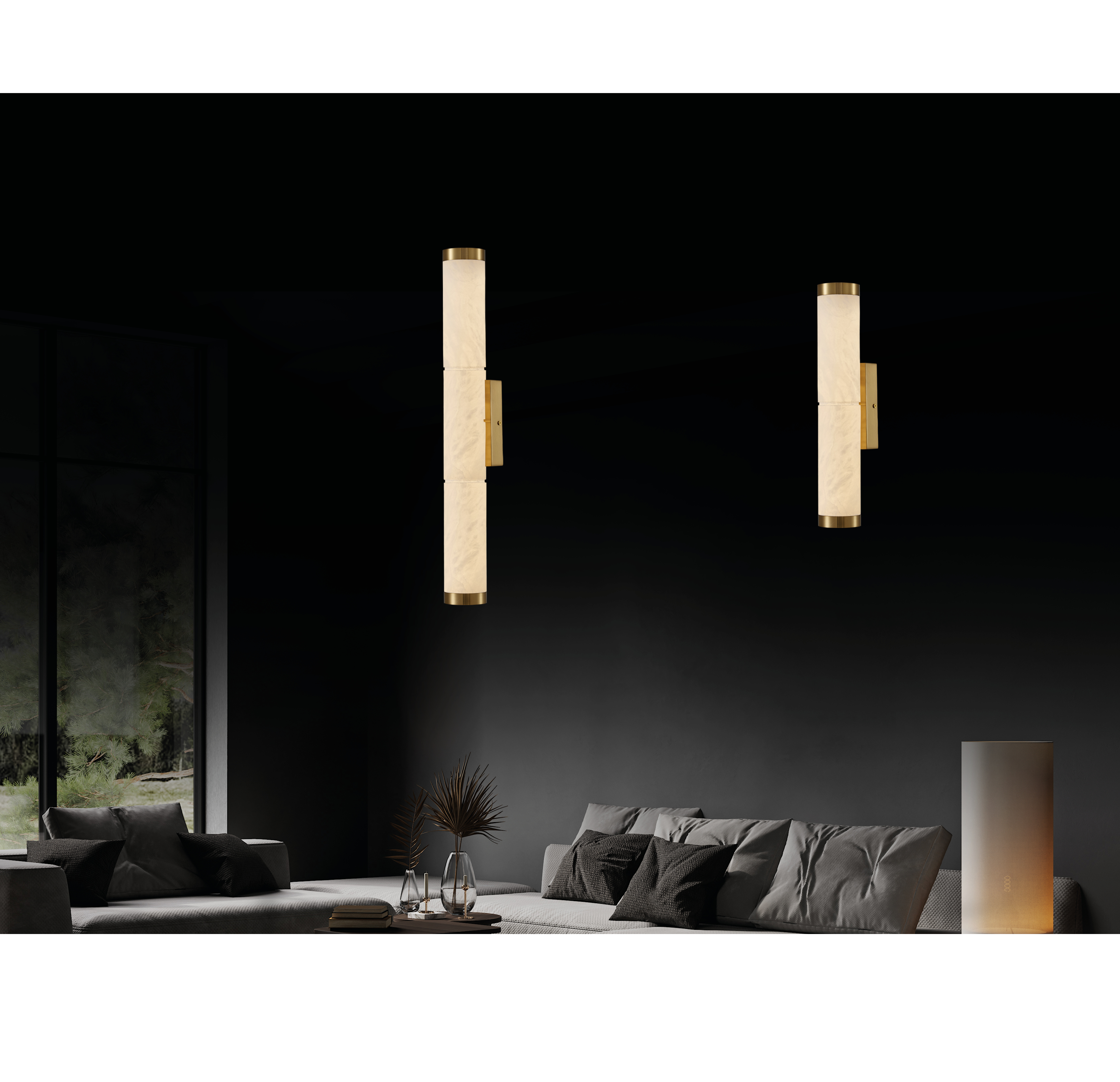 Lion- Marble Brushed Wall Lamp
