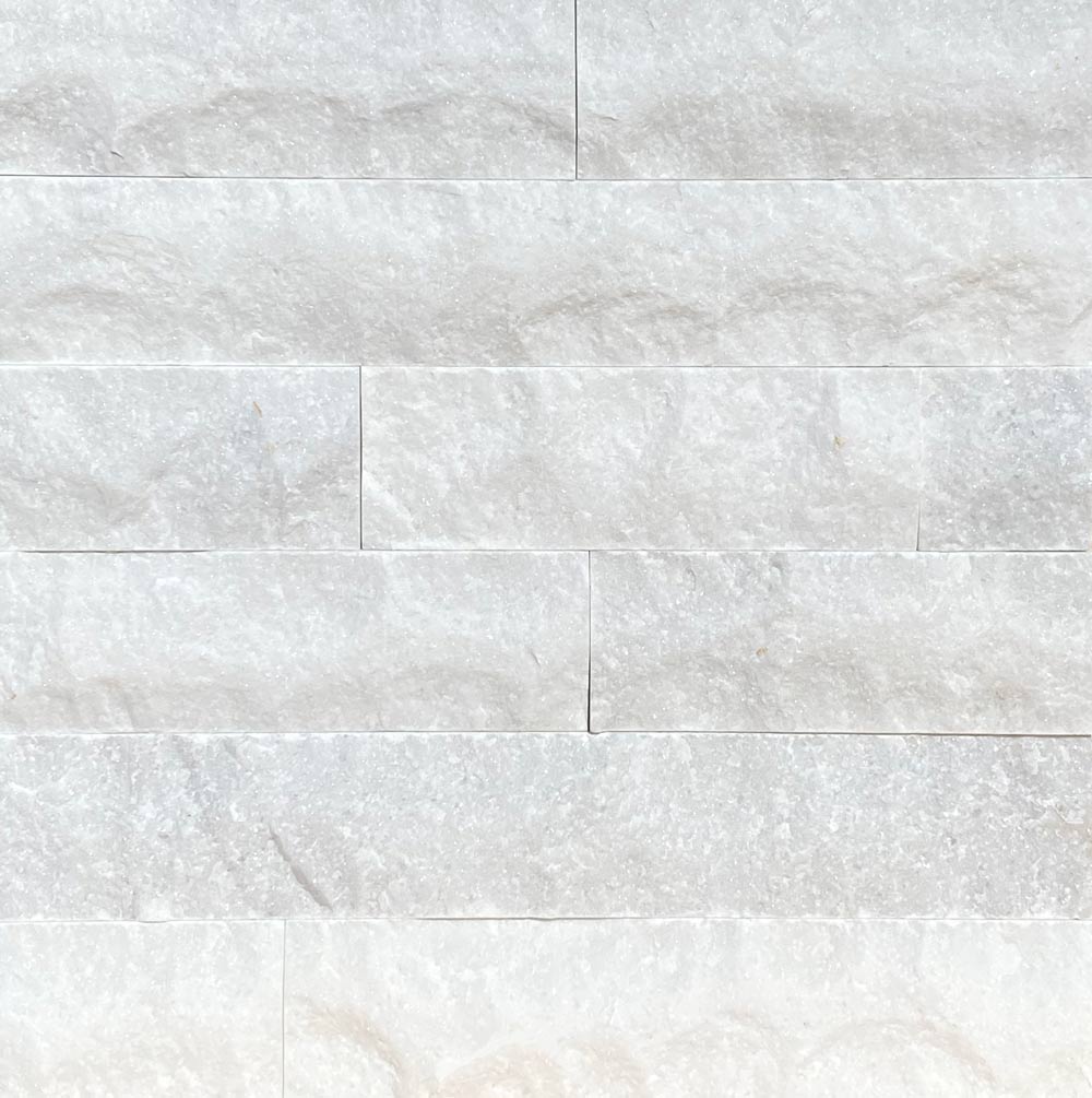 White Marble 4 x Free Length SplitFace